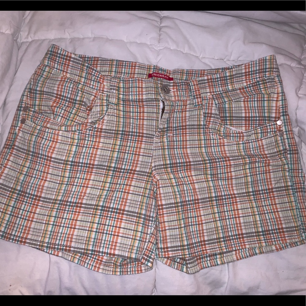 Union Bay plaid shorts size 15,